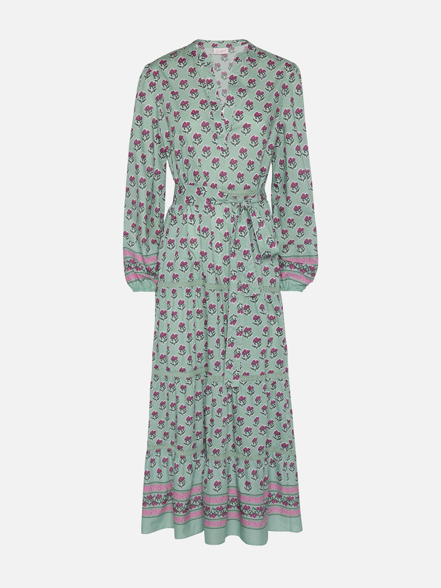 Abito maxi in cotone con stampa floreale Leyde