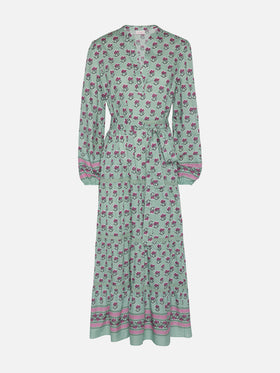 Abito maxi in cotone con stampa floreale Leyde
