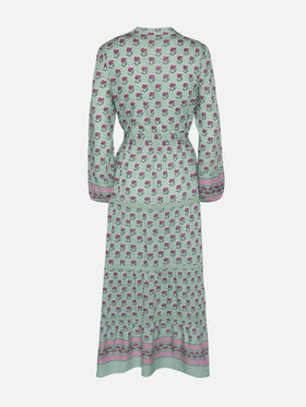 Abito maxi in cotone con stampa floreale Leyde