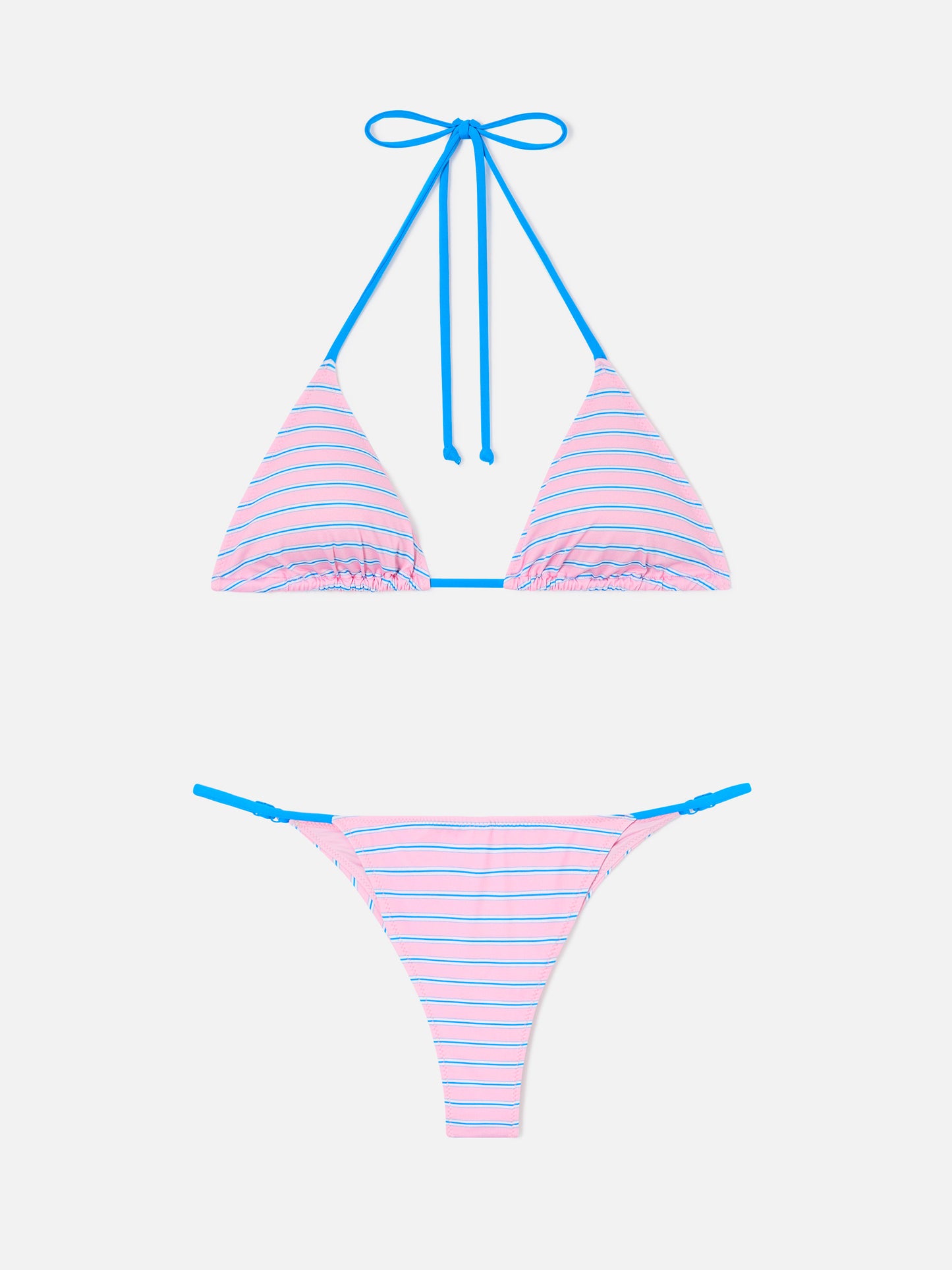 Bikini Lezzy a righe rosa e blu