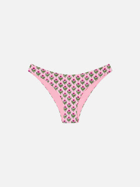 Slip de baño Lido con estampado floral rosa 