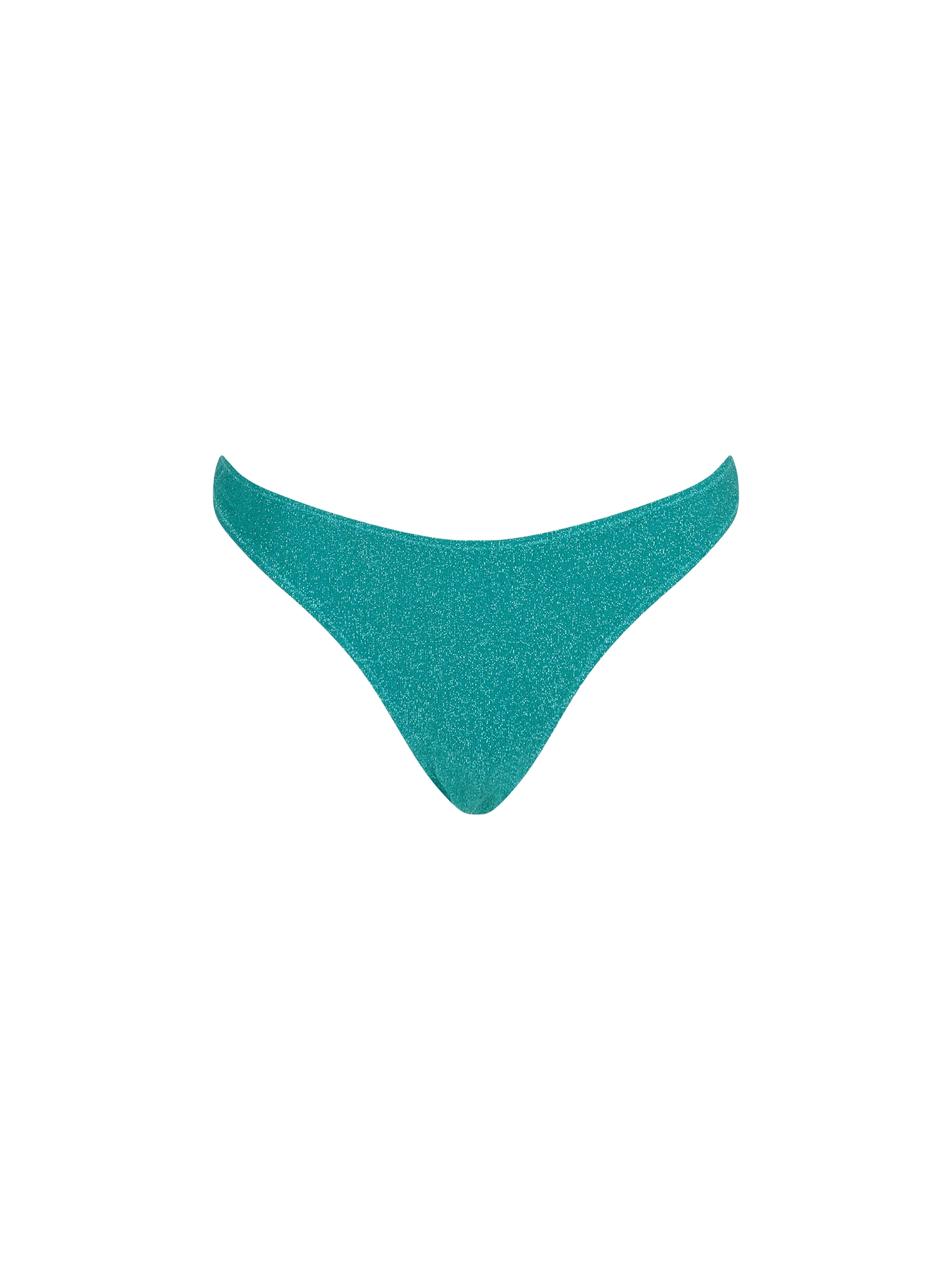 Woman teal lurex classic swim briefs Lido - MC2 Saint Barth