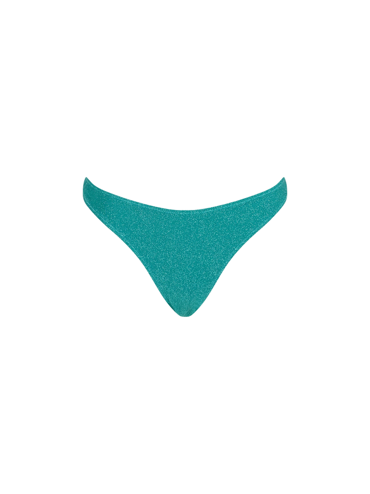 Woman teal lurex underwired bralette bikini Salina Lido - MC2 Saint Barth