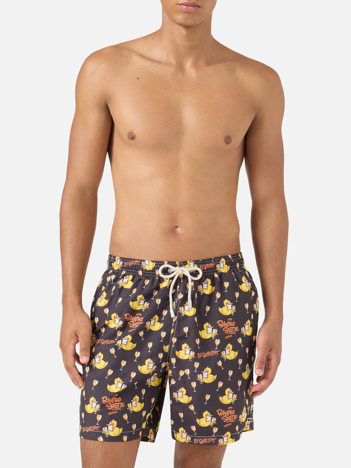 Badeshorts Lighting mit Cryptopuppets-Print | Special Edition 