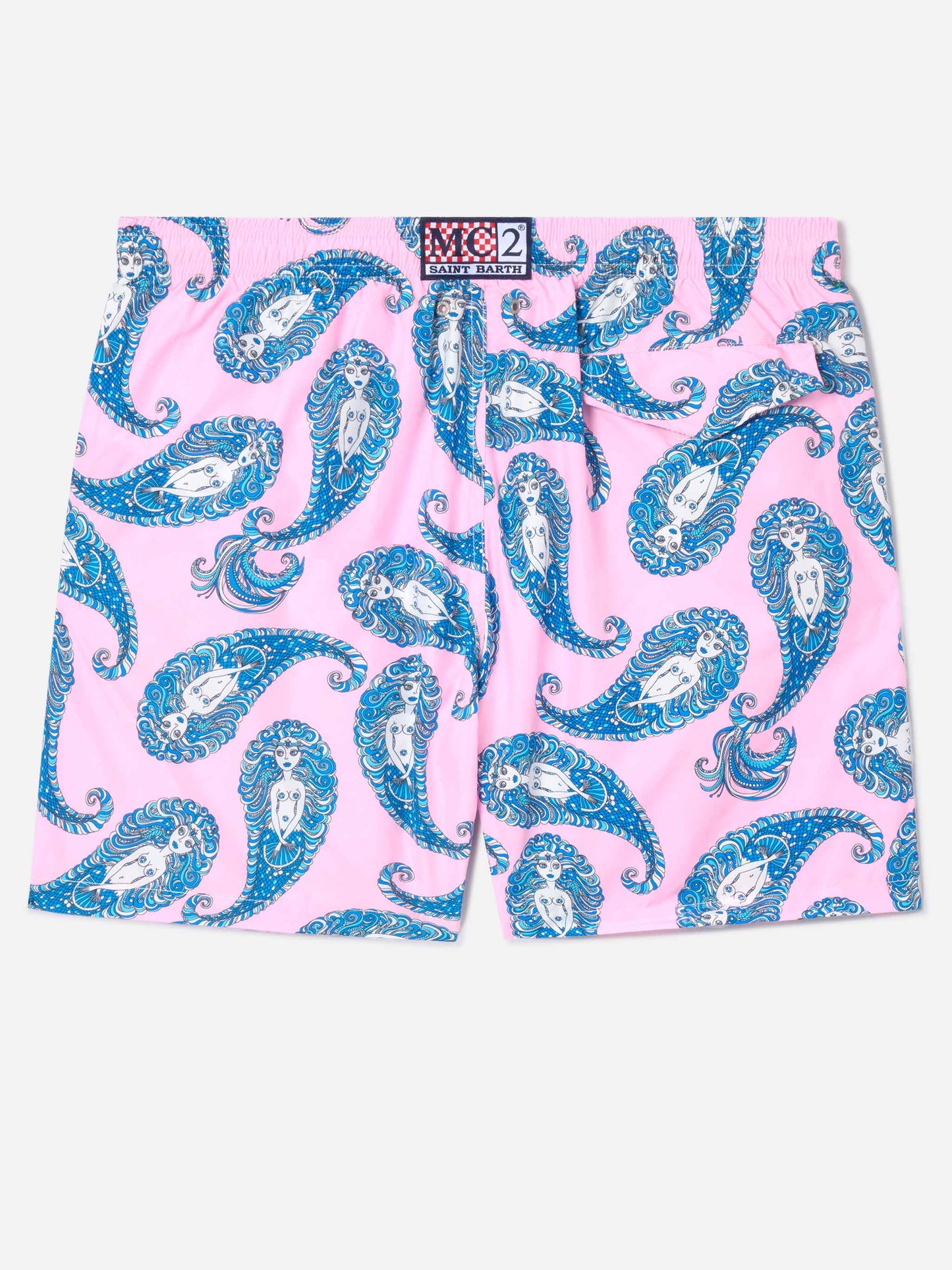 Lighting swim shorts with paisley print