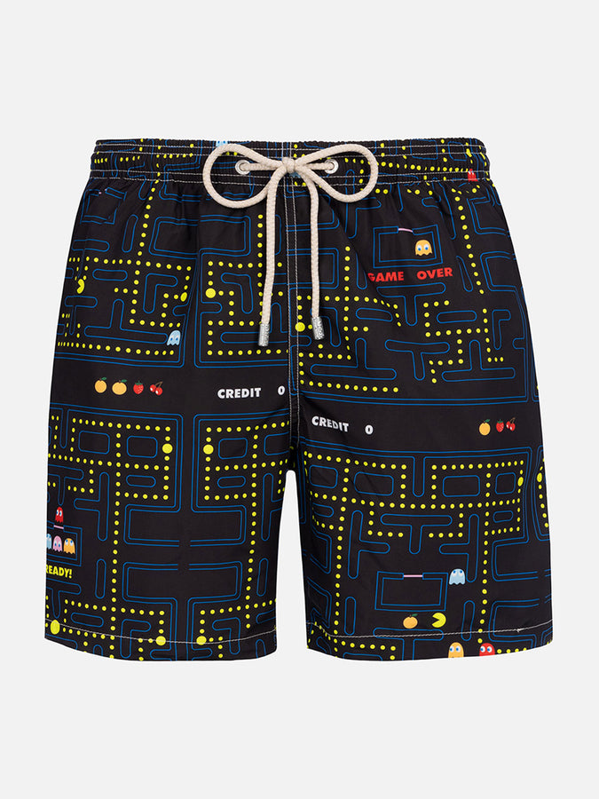 Mc2 Saint Barth Costume da bagno uomo in tessuto leggero Lighting con stampa Pac-Man |PAC-MAN SPECIAL EDITION