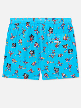 Short de bain Lighting avec imprimé all-over One Piece | Édition spéciale 