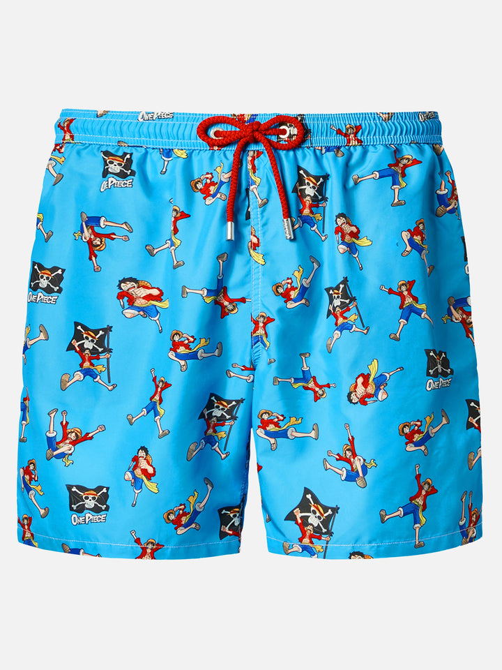 Leichte Badehose aus Lightning-Material mit One Piece-Print | ONE PIECE® SPECIAL EDITION
