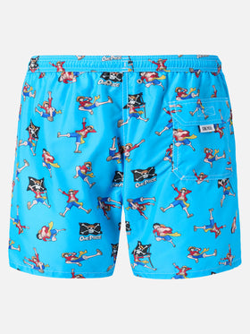 Leichte Badehose aus Lightning-Material mit One Piece-Print | ONE PIECE® SPECIAL EDITION