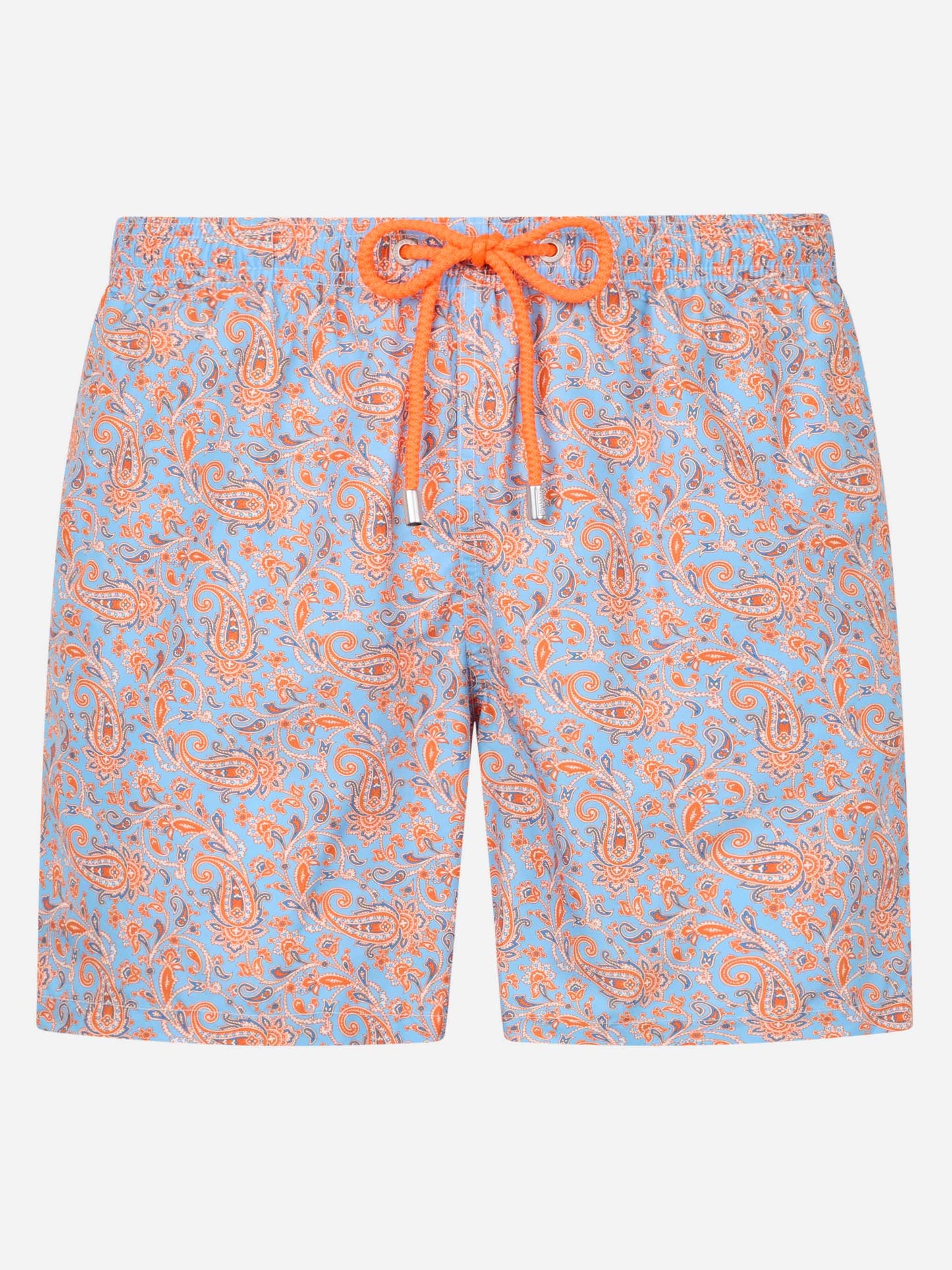 Herren-Badeshorts Lighting aus leichtem Stoff mit Paisley-Print