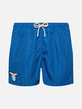 Lightweight fabric swim shorts Lighting with Lazio eagles print | SS LAZIO SPECIAL EDITION