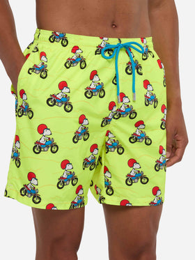 Herren-Badeshorts aus leichtem Stoff mit Snoopy-Aufdruck | PEANUTS® SONDEREDITION