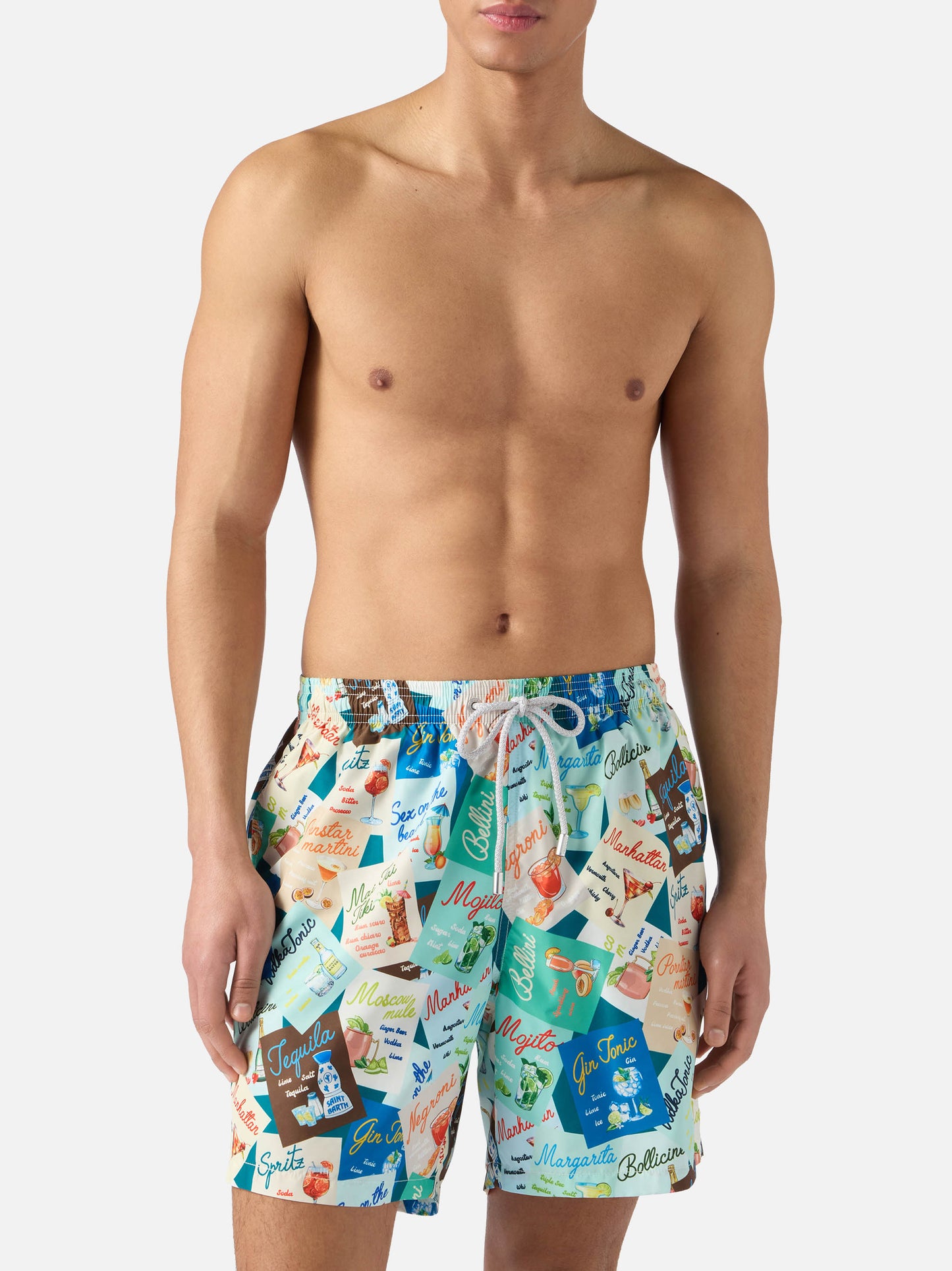 Costume mare Lighting con stampa cocktail all-over