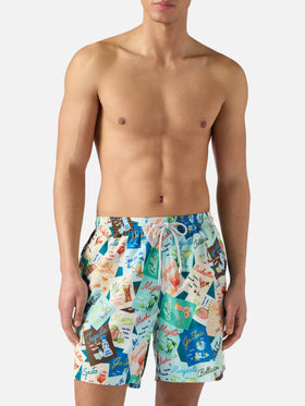 Costume mare Lighting con stampa cocktail all-over