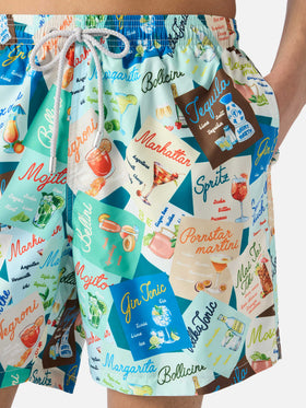 Costume mare Lighting con stampa cocktail all-over