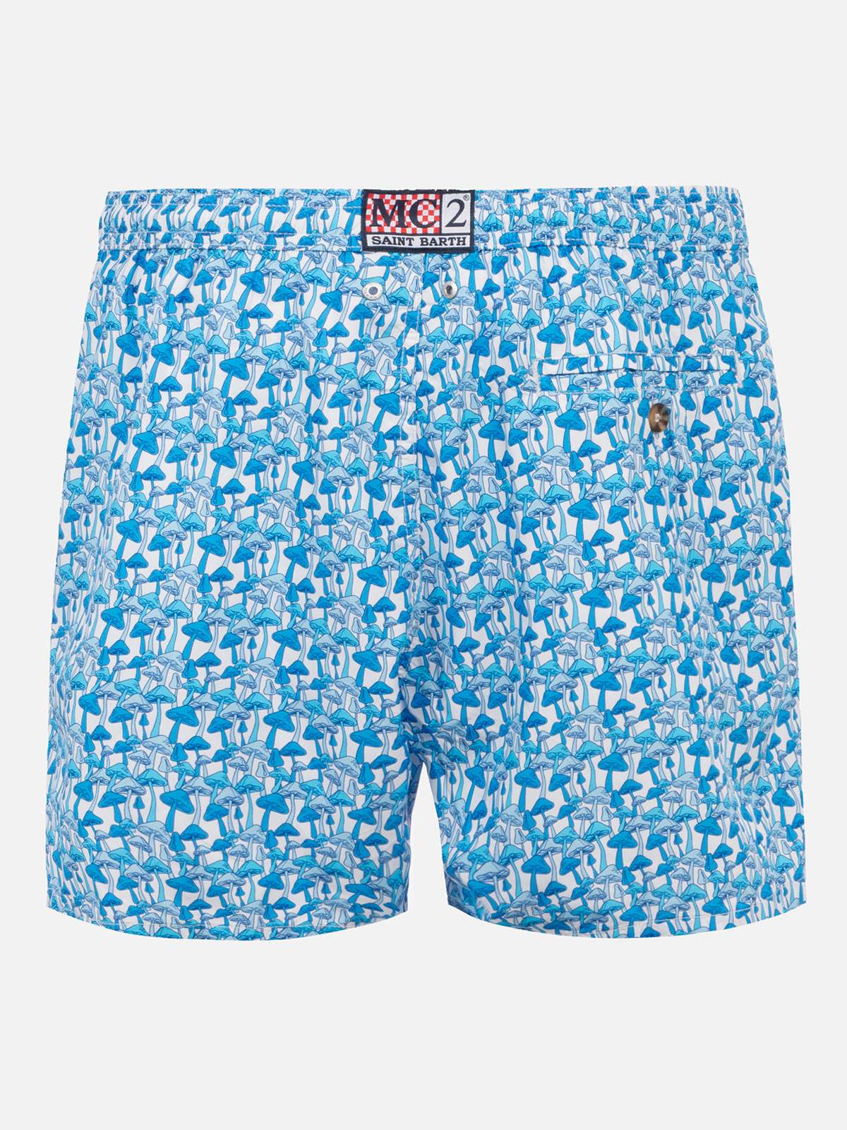 Man light fabric swim shorts with mushrooms print - MC2 Saint Barth
