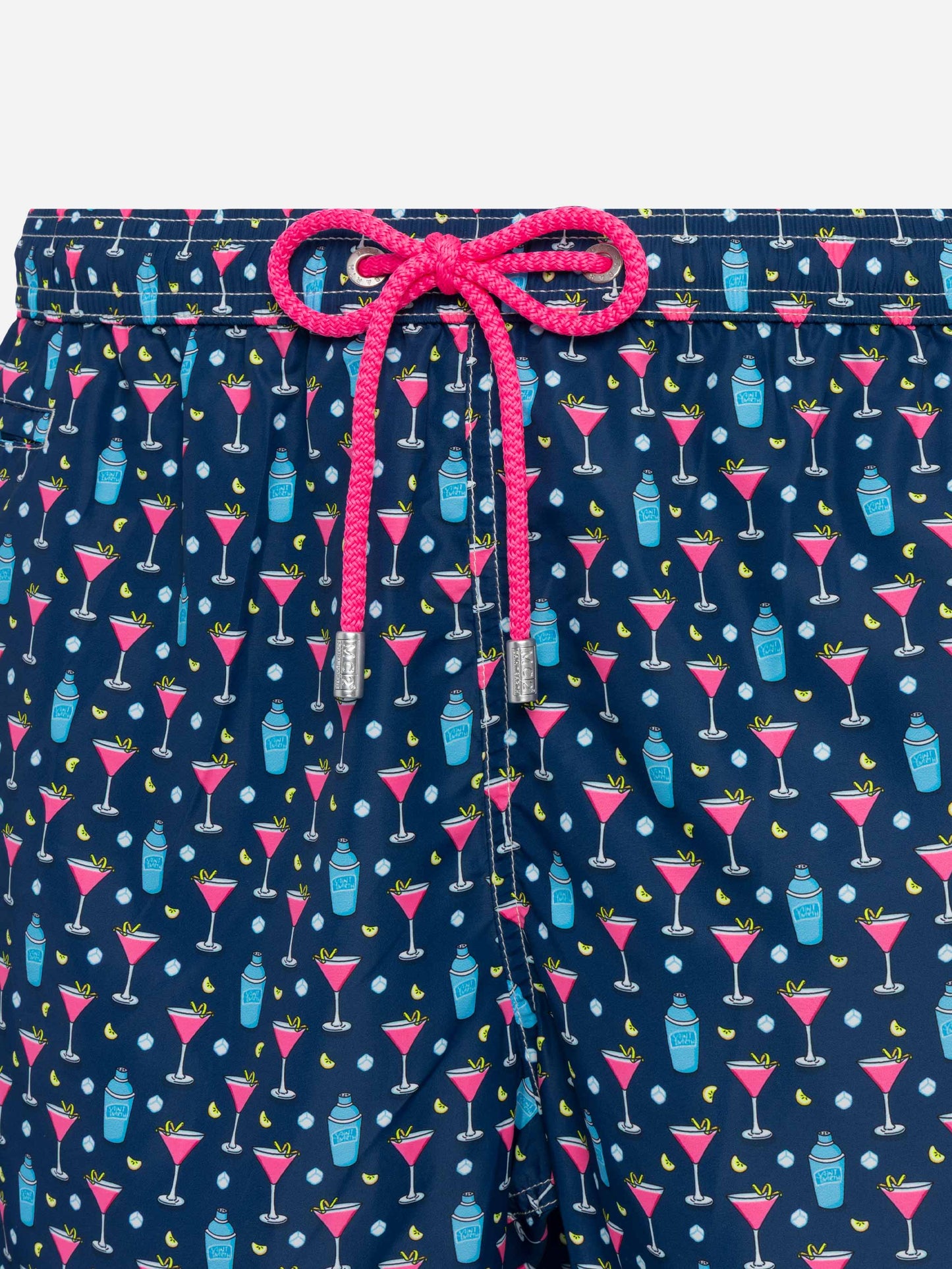 Lightweight fabric swim shorts Lighting with cocktail print - MC2 Saint Barth