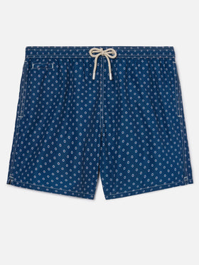 Costume mare Lighting Micro navy con stampa mini salvagenti