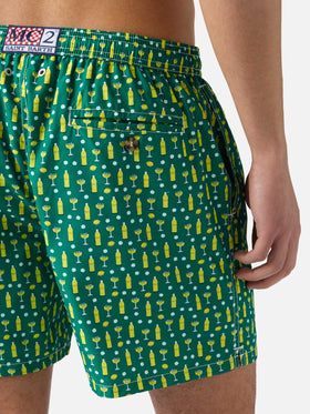 Green Lighting Micro swim shorts with cedrata and cocktail print | Special Edition