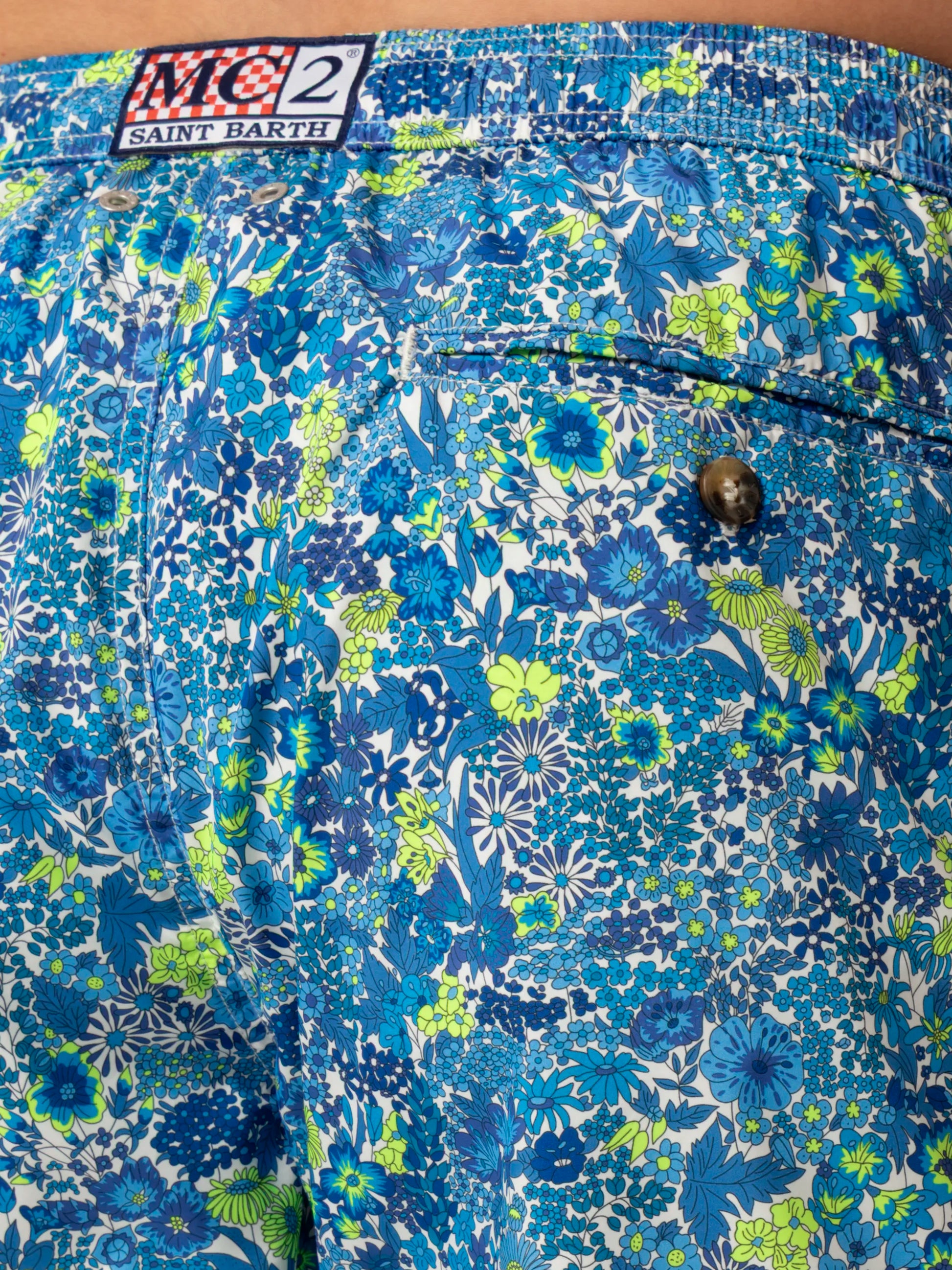 Lightweight fabric swim shorts Lighting with Margaret Annie print | MADE WITH LIBERTY FABRIC - MC2 Saint Barth