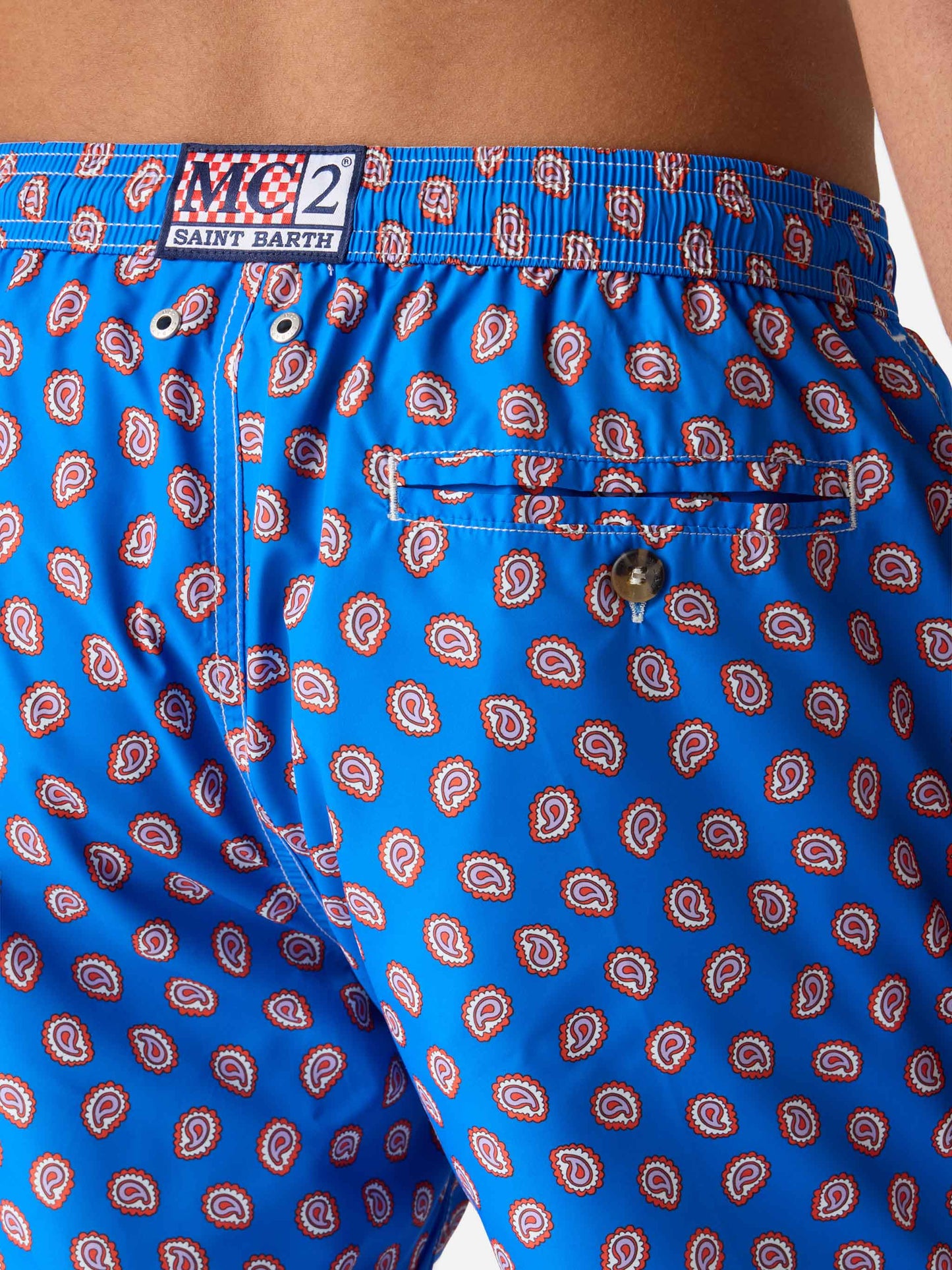 Costume mare Lighting in tessuto leggero con stampa paisley