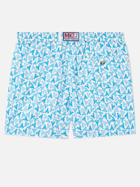 Short de bain Lighting Micro Fantasy à imprimé homard blanc 