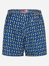 Man lightweight fabric swim-shorts Lighting Micro Fantasy with Vov Bombardino print | VOV SPECIAL EDITION