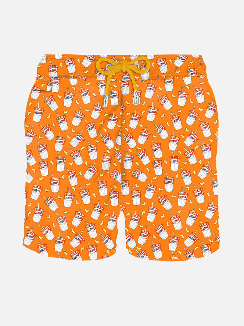 Herren-Badeshorts aus leichtem Stoff mit Estathé-Print | ESTATHé® SONDEREDITION