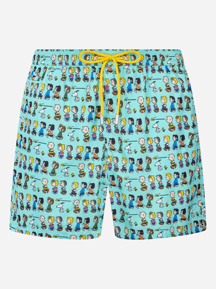 Man lightweight fabric swim-shorts Lighting Micro Fantasy with Peanuts print | SNOOPY PEANUTS™ SPECIAL EDITION - MC2 Saint Barth