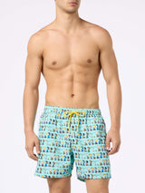 Man lightweight fabric swim-shorts Lighting Micro Fantasy with Peanuts print | SNOOPY PEANUTS™ SPECIAL EDITION