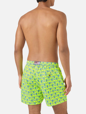 Lighting gin and gym print swim shorts