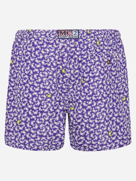 Man light fabric swim shorts with crabs print - MC2 Saint Barth
