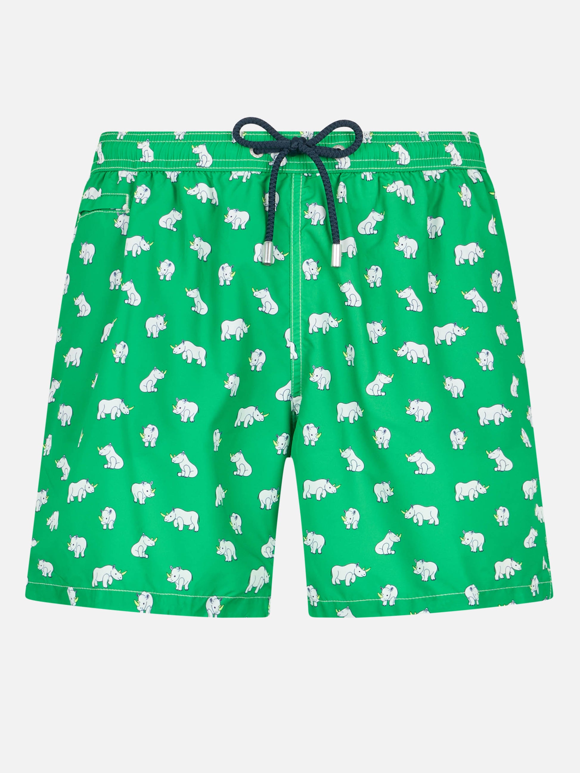 Man lightweight fabric swim-shorts Lighting Micro Fantasy with padel print - MC2 Saint Barth