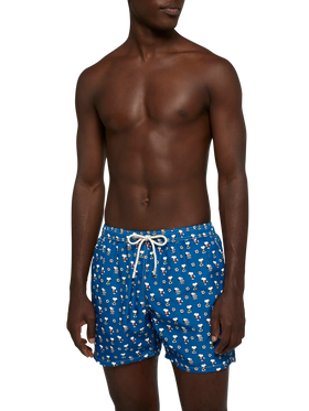 Lightweight fabric swim shorts Lighting with Snoopy print | SNOOPY PEANUTS® SPECIAL EDITION - MC2 Saint Barth