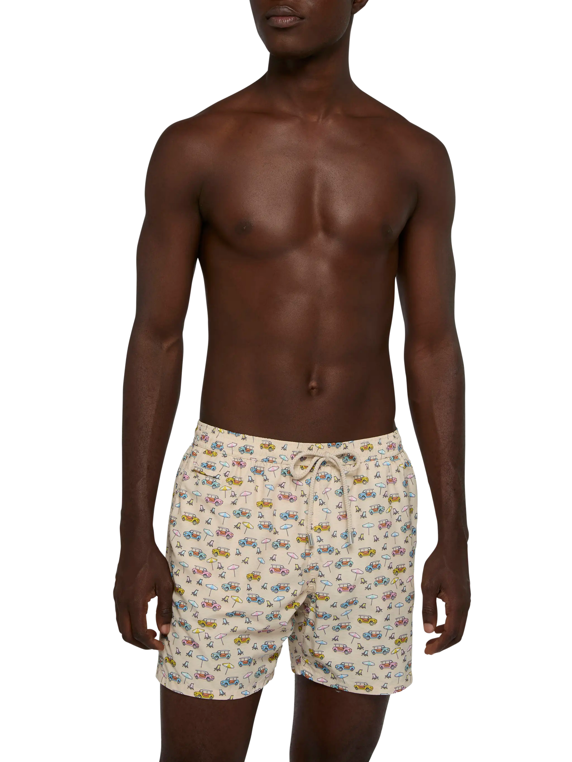 Lightweight fabric swim shorts Lighting with dune buggy print | FIAT SPECIAL EDITION - MC2 Saint Barth