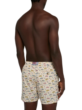 Lightweight fabric swim shorts Lighting with dune buggy print | FIAT SPECIAL EDITION - MC2 Saint Barth