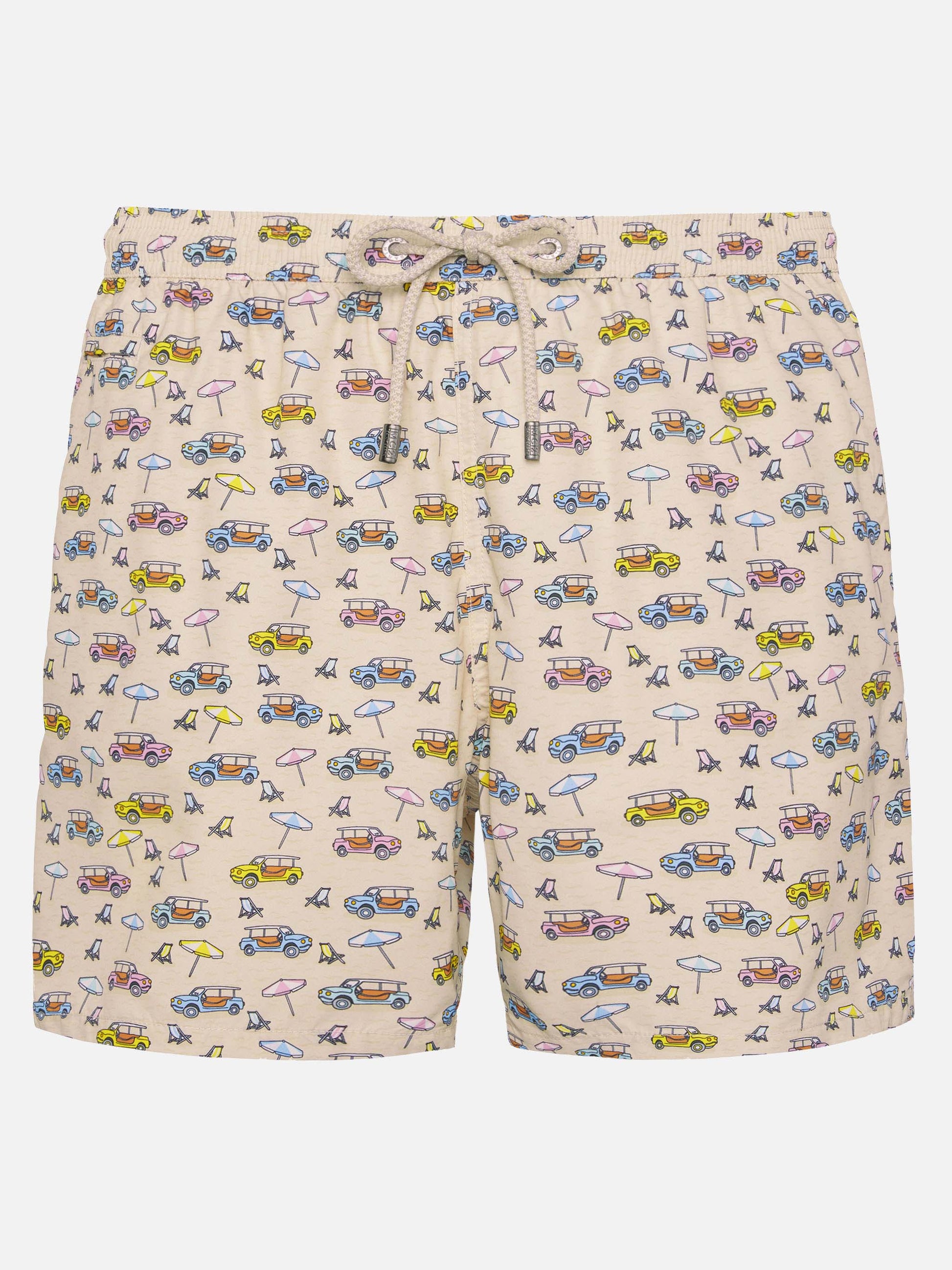 Lightweight fabric swim shorts Lighting with dune buggy print | FIAT SPECIAL EDITION - MC2 Saint Barth