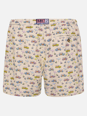 Lightweight fabric swim shorts Lighting with dune buggy print | FIAT SPECIAL EDITION - MC2 Saint Barth