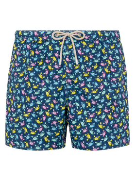 Lightweight fabric swim shorts Lighting with crabs print - MC2 Saint Barth