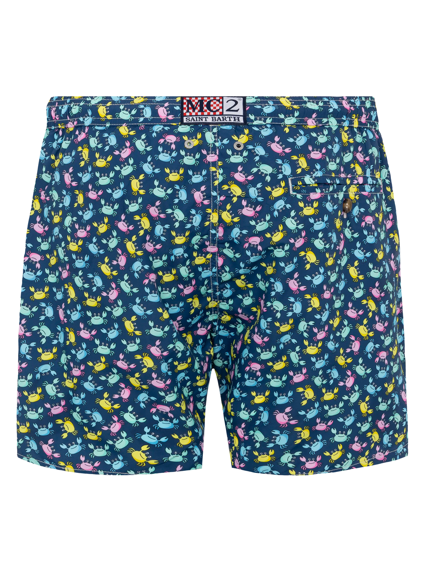 Lightweight fabric swim shorts Lighting with crabs print - MC2 Saint Barth