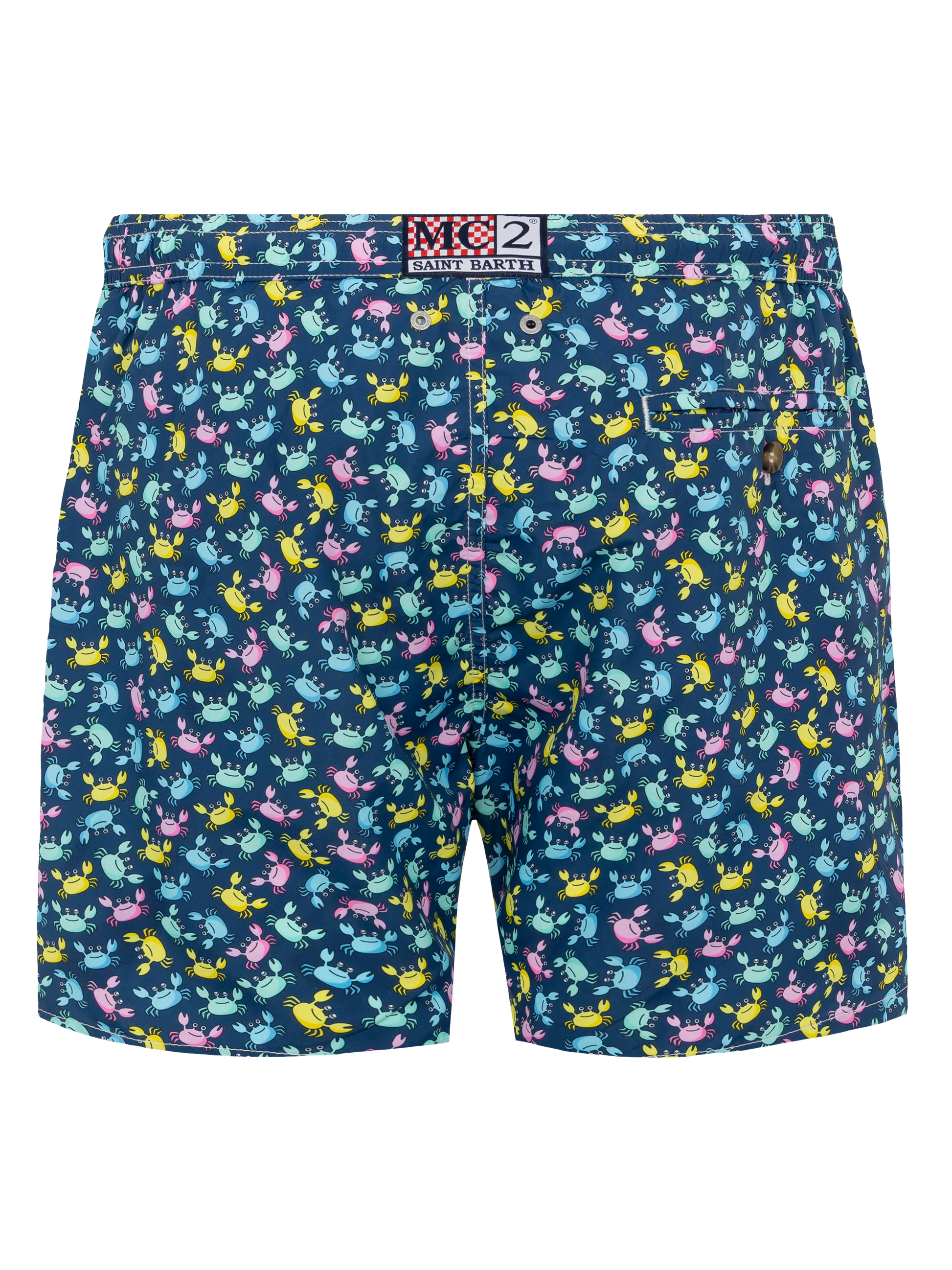 Lightweight fabric swim shorts Lighting with crabs print - MC2 Saint Barth