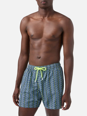 Lighting Micro Fantasy swim shorts with tennis print
