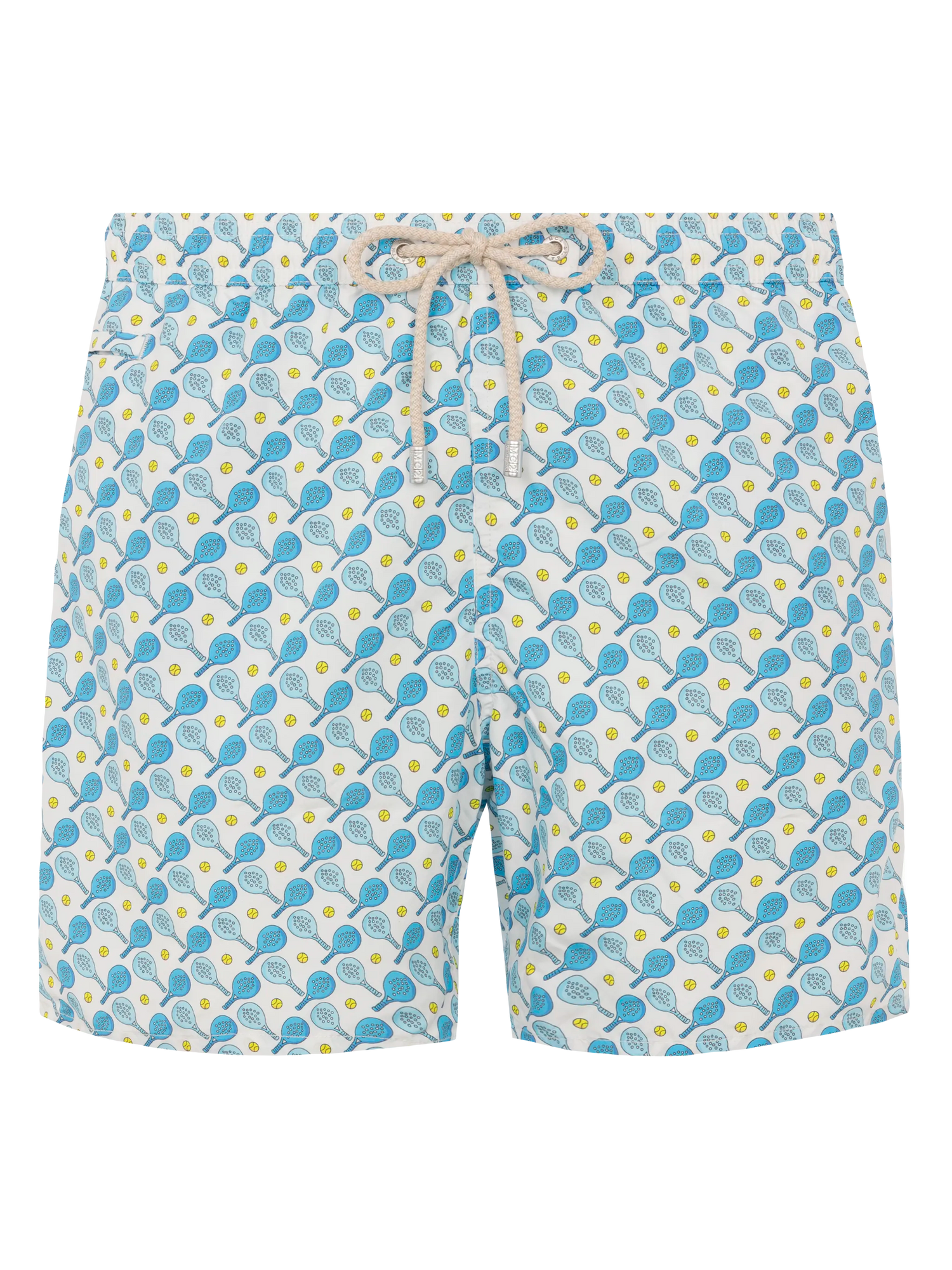 Lightweight fabric swim shorts Lighting with padel print - MC2 Saint Barth