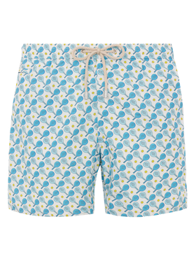 Lightweight fabric swim shorts Lighting with padel print - MC2 Saint Barth