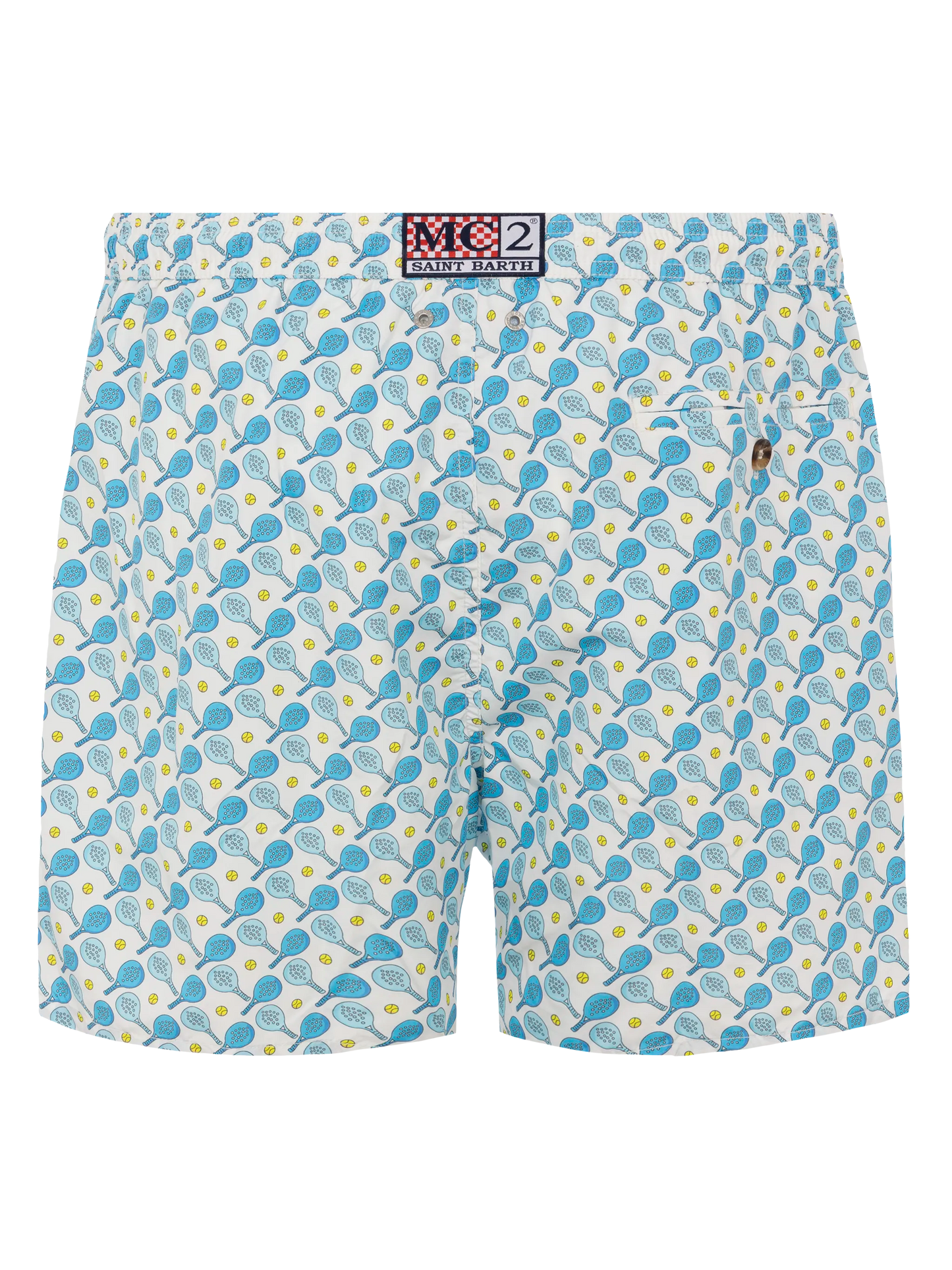 Lightweight fabric swim shorts Lighting with padel print - MC2 Saint Barth