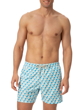Lightweight fabric swim shorts Lighting with padel print - MC2 Saint Barth