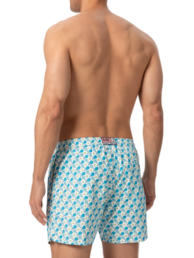 Lightweight fabric swim shorts Lighting with padel print - MC2 Saint Barth