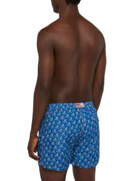 Lightweight fabric swim shorts Lighting with bikers print - MC2 Saint Barth