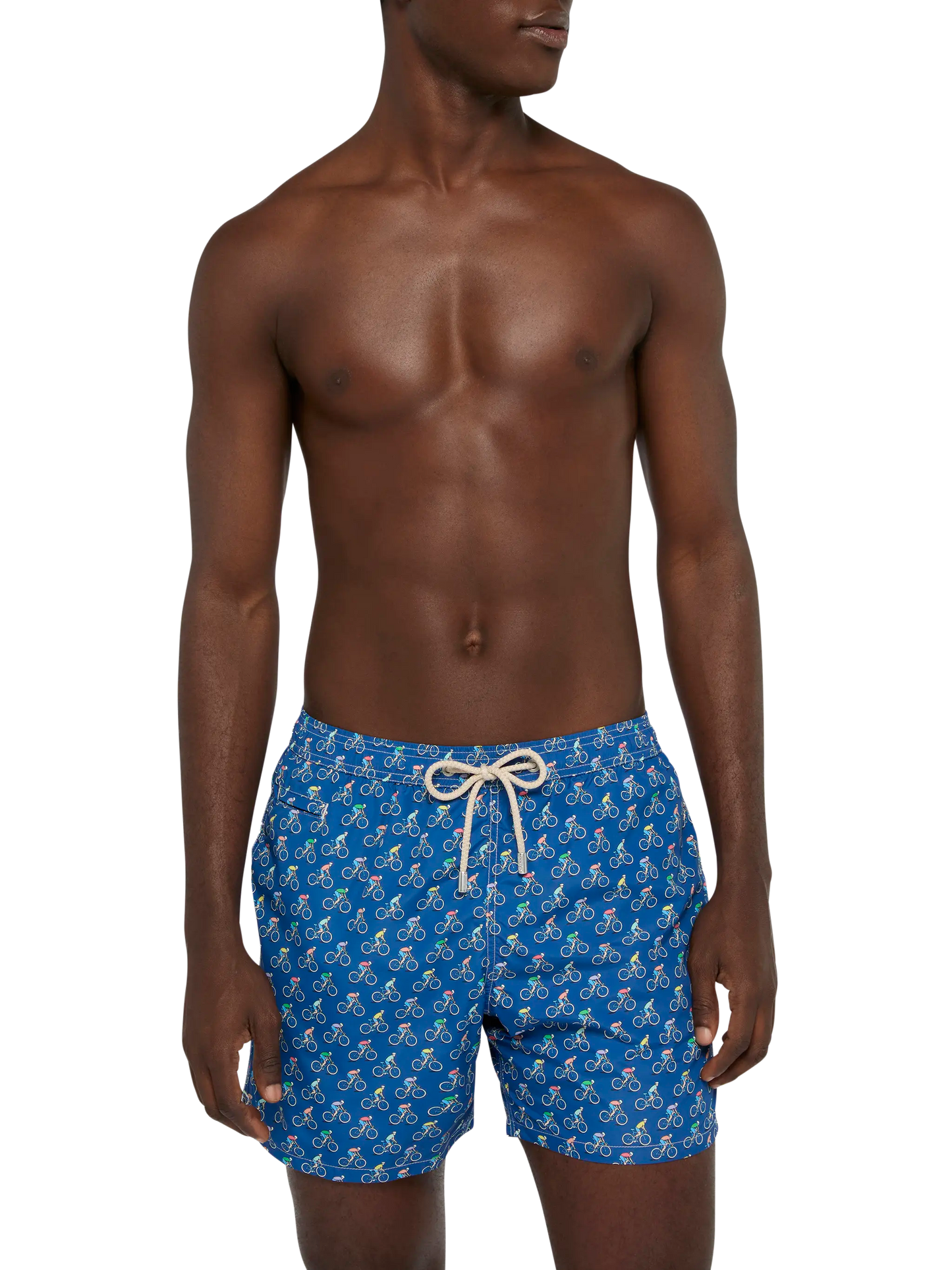 Lightweight fabric swim shorts Lighting with bikers print - MC2 Saint Barth