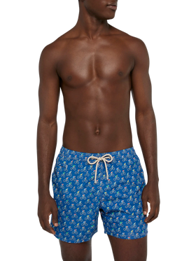 Lightweight fabric swim shorts Lighting with bikers print - MC2 Saint Barth